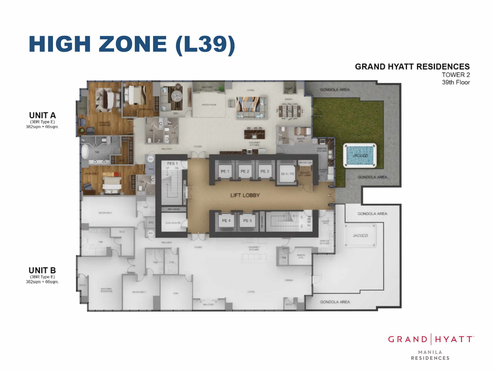 HIGH ZONE L39 - GRAND HYATT RESIDENCES GOLD TOWER